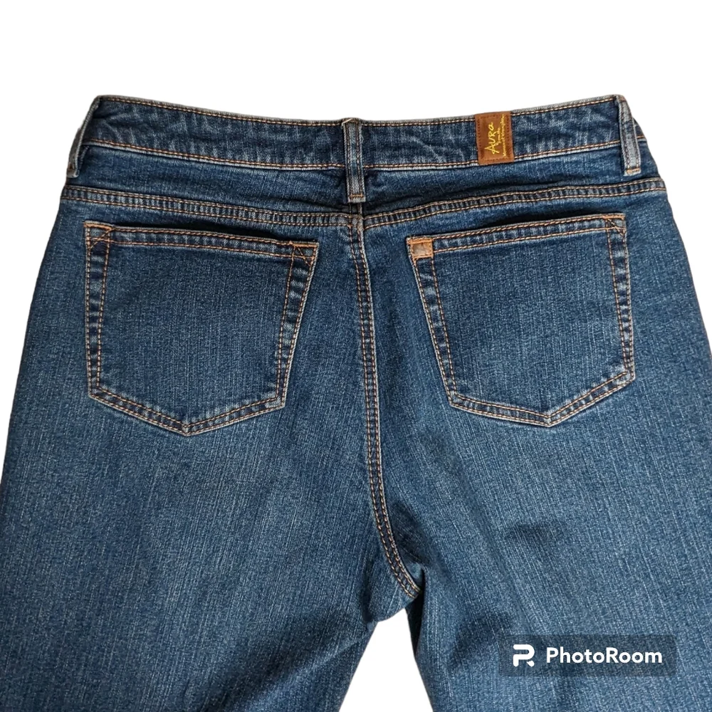 Aura Jeans By Women of Wrangler Women's Sz 10P Blue Zip Fly Short Rise Pants - Picture 13 of 16